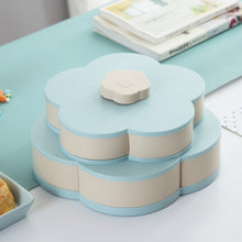 Load image into Gallery viewer, Petal-Shape Rotating Snack Box Candy Tray