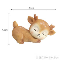 Load image into Gallery viewer, Resin Sleeping Baby Deer Mini 3D Elk Christmas
