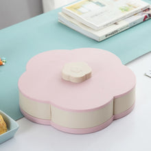 Load image into Gallery viewer, Petal-Shape Rotating Snack Box Candy Tray