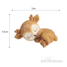 Load image into Gallery viewer, Resin Sleeping Baby Deer Mini 3D Elk Christmas
